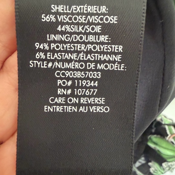 NWT Alice + Olivia Black Floral Sleeveless Blouse - Picture 9 of 10